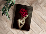 Woman Abstract Flower Aluminum Print