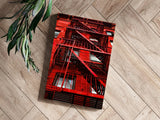 Stairs Red Aluminum Print