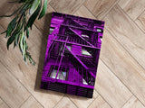 Stairs Purple Aluminum Print