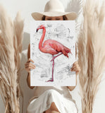 Flamingo Aluminum Print