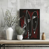 Abstract Art Faces Aluminum Print