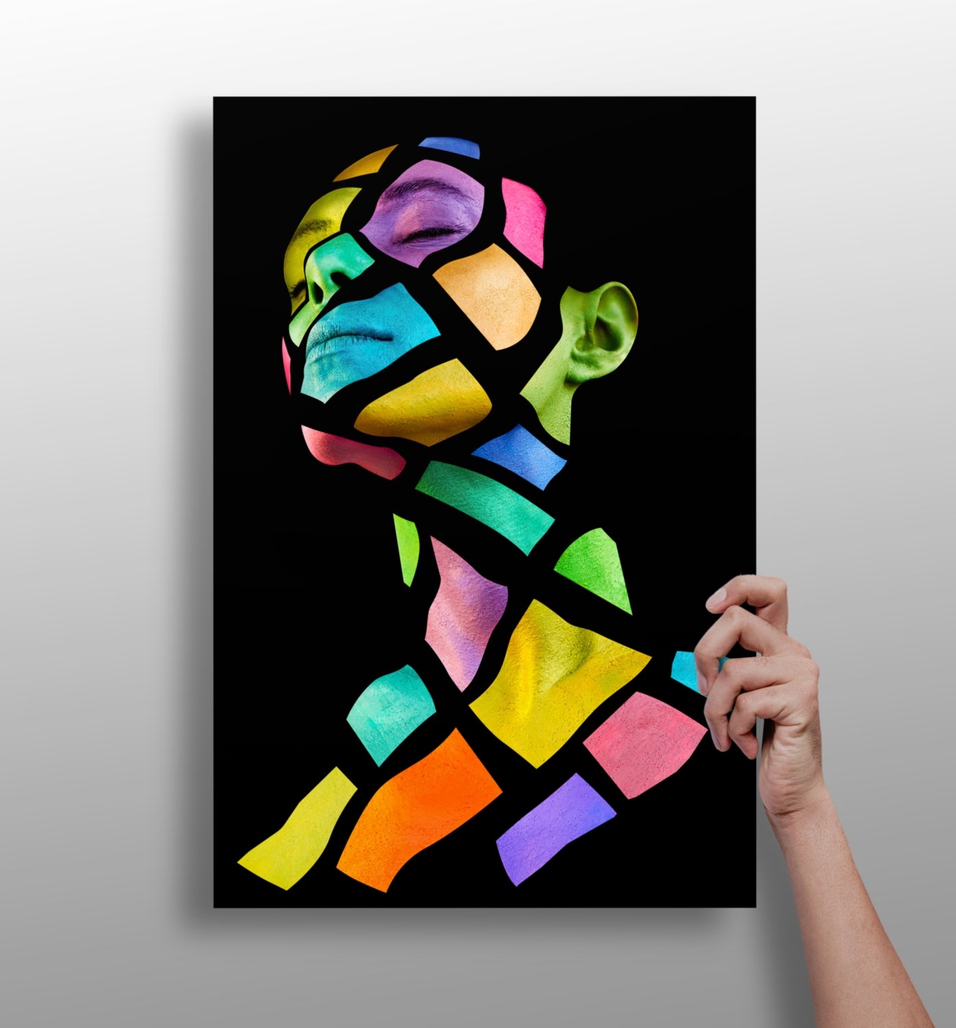 Colorful Woman Aluminum Print