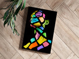 Colorful Woman Aluminum Print