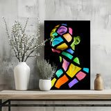 Colorful Woman Aluminum Print