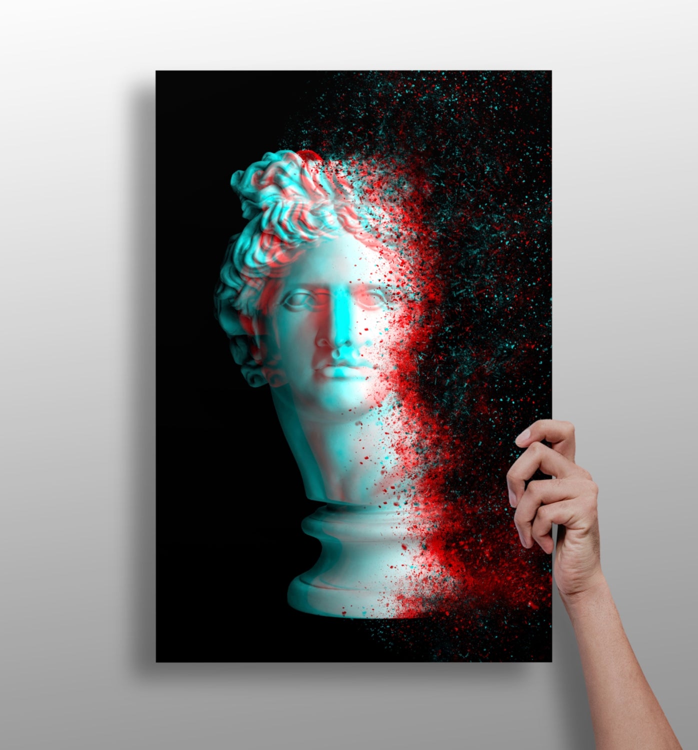 Statue Head Contemporary Aluminum Print