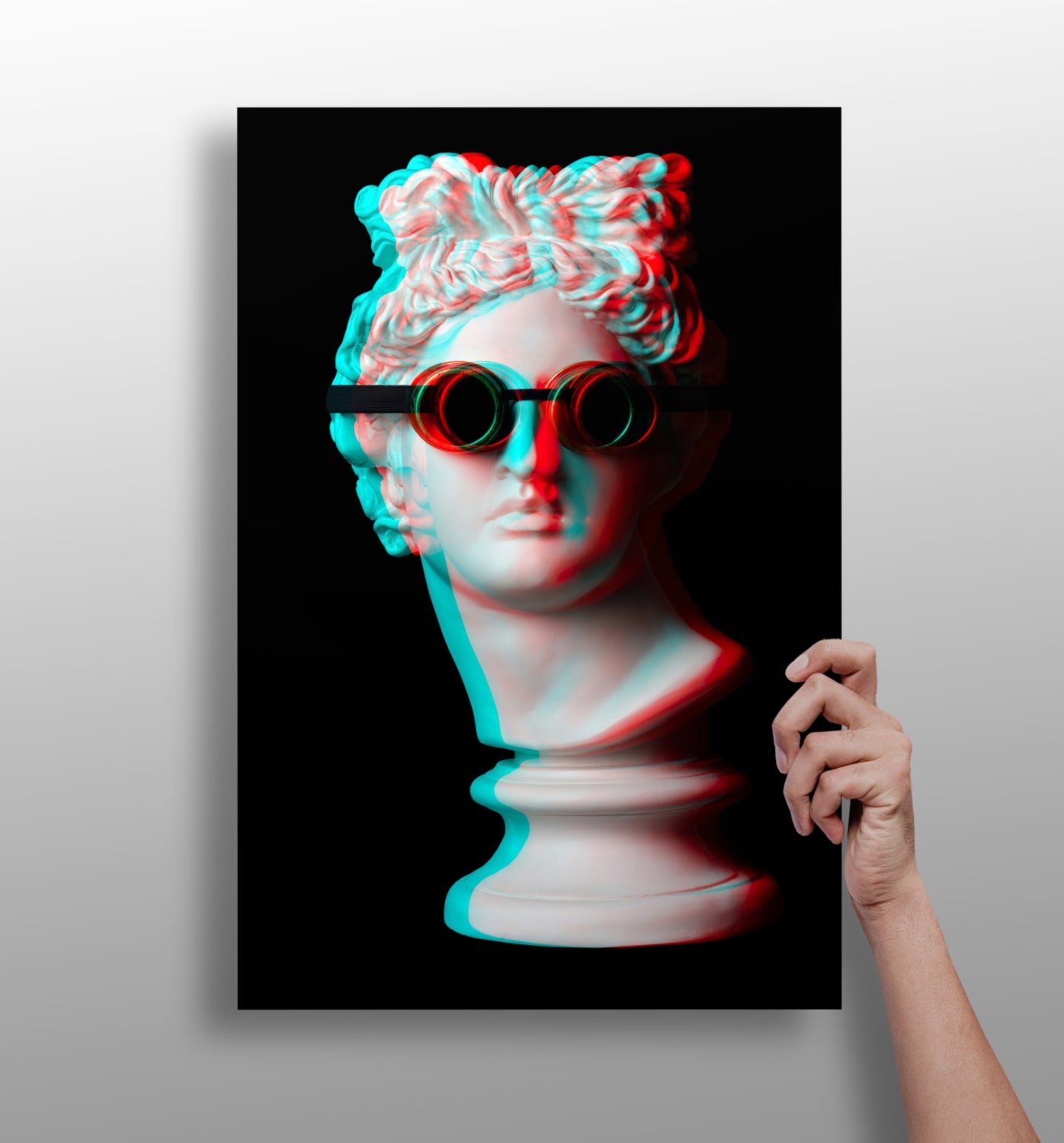 Statue Head Contemporary Aluminum Print