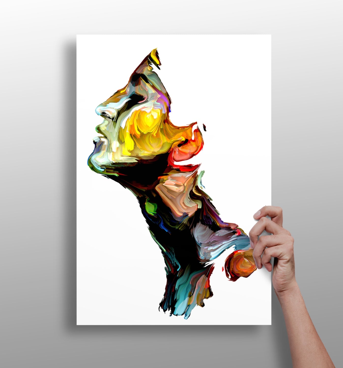 Colorful Portrait V1 Aluminum Print