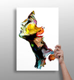 Colorful Portrait V1 Aluminum Print