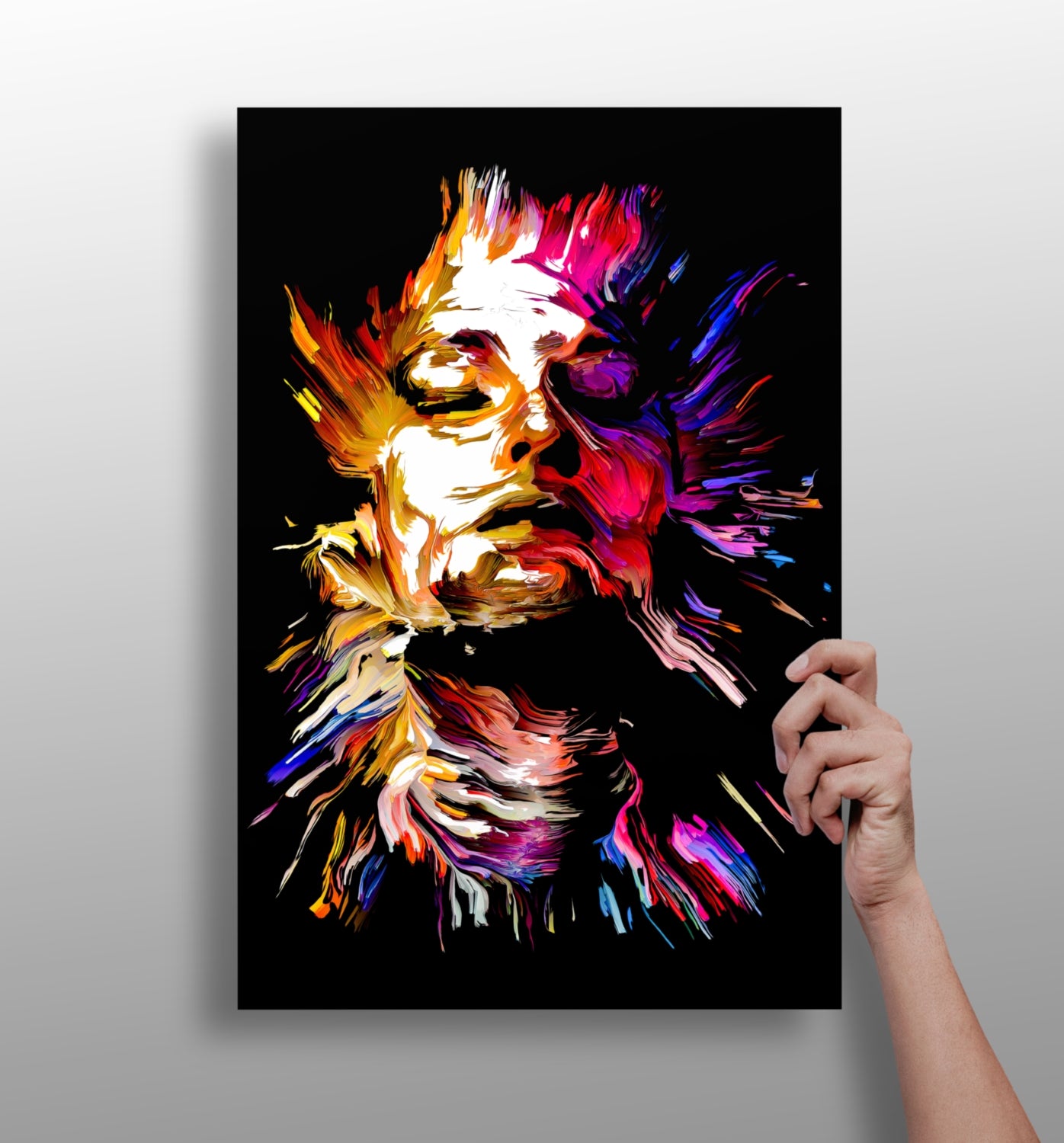 Colorful Portrait V3 Aluminum Print