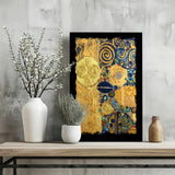 Abstract Gold Aluminum Print