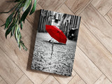 Red Umbrella Aluminum Print