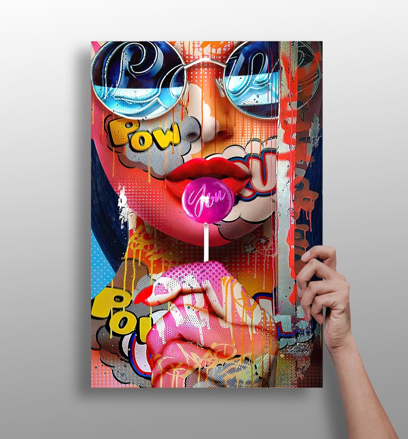 Lollipop Girl Aluminum Print