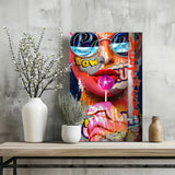 Lollipop Girl Aluminum Print