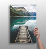 Glacier Lake Aluminum Print