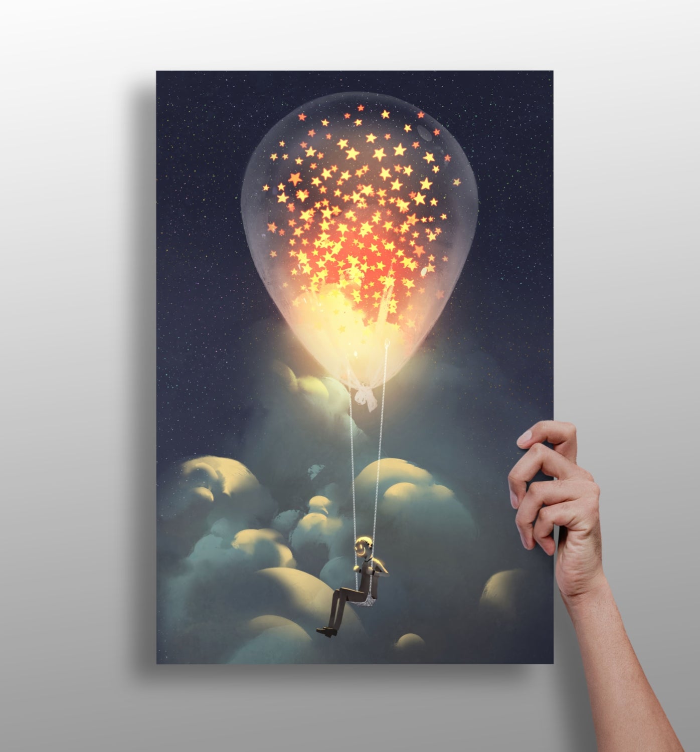 Dream Bulb Aluminum Print