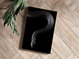 Black Snake Aluminum Print