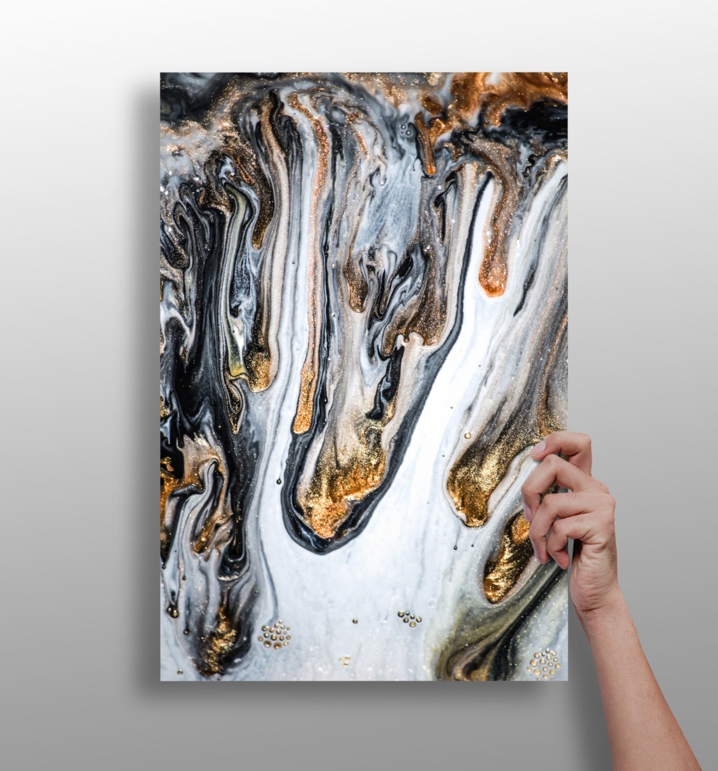 Abstract Marble Pattern V20 Aluminum Print