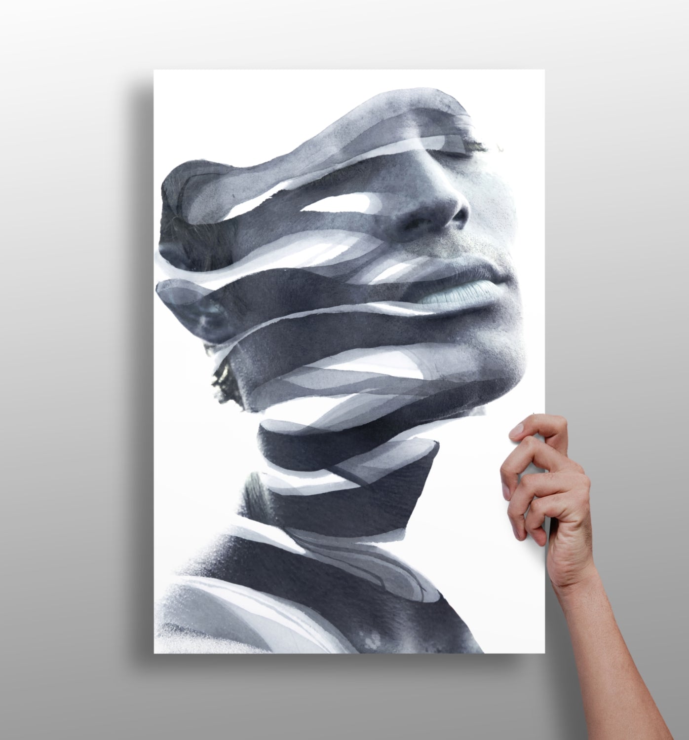 Abstract Woman Aluminum Print