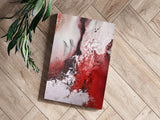 Abstract Paint Red V2 Aluminum Print