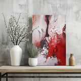 Abstract Paint Red V2 Aluminum Print