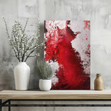 Abstract Paint Red V3 Aluminum Print