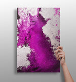 Abstract Paint Fuschia V1 Aluminum Print