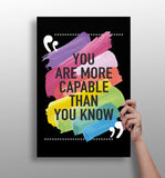 You Are Capable Aluminum Print