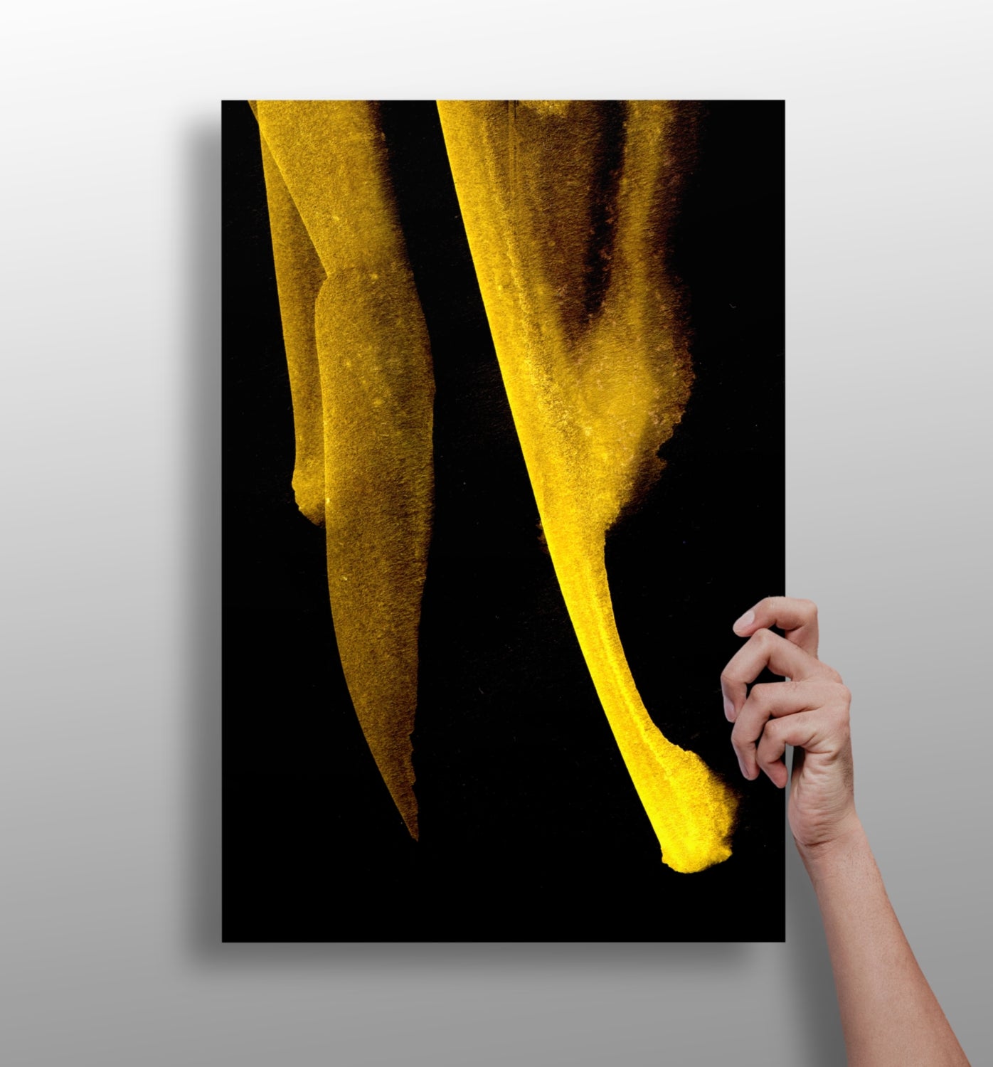 Shade of Gold V1 Aluminum Print