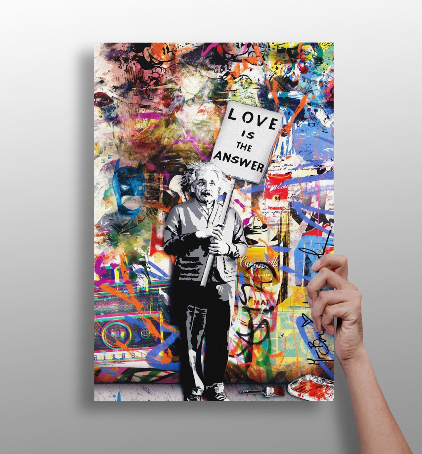 Love is The Answer Aluminum Print