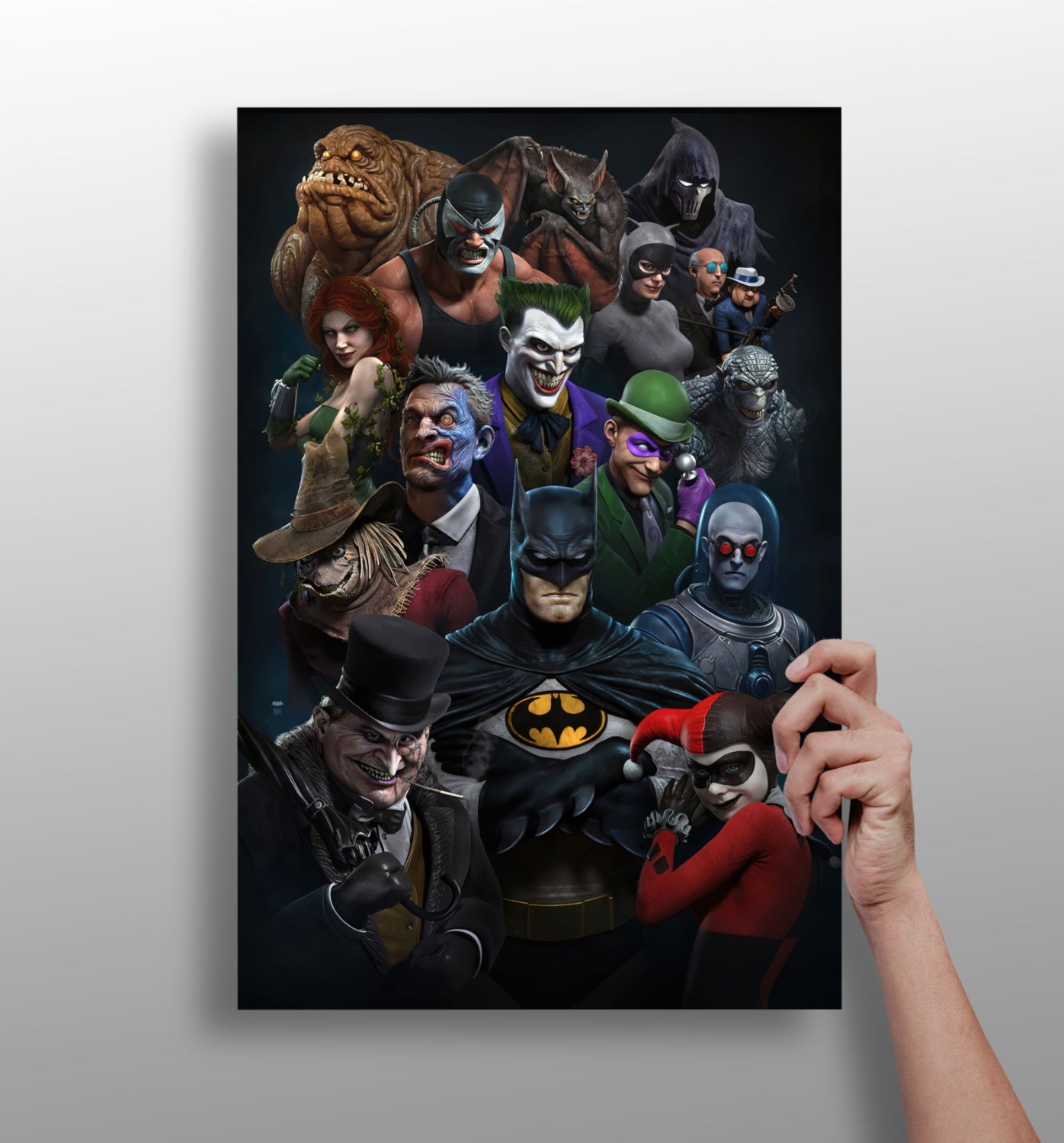 Superheros Universe Aluminum Print