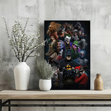 Superheros Universe Aluminum Print