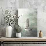 Sail in Mist Aluminum Print