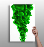 Green Smoke Aluminum Print