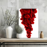 Red Smoke Aluminum Print