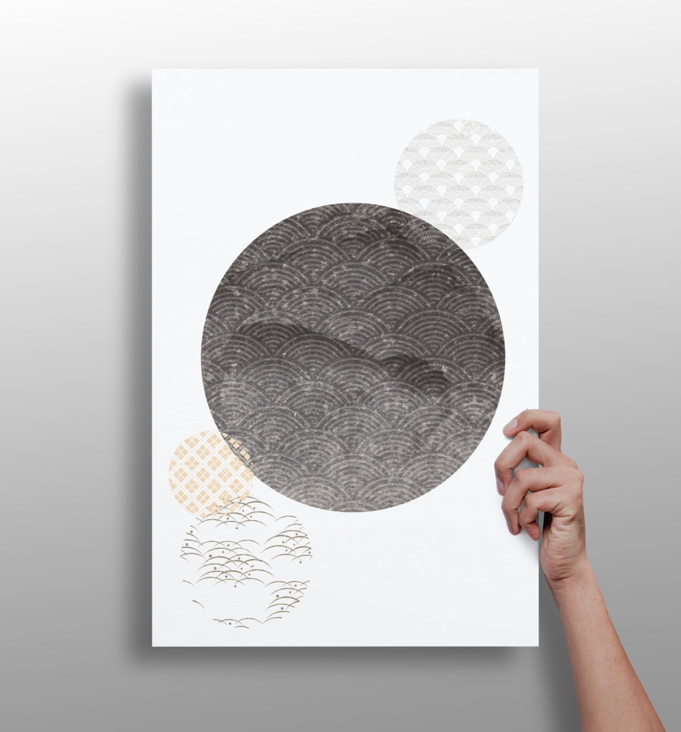 Abstract Art Dots V2 Aluminum Print