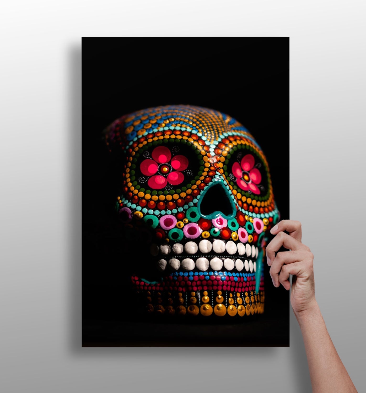 Sugar Skull Aluminum Print