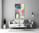 Abstract Colors Glass Wall Art