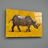 Rhino Glass Wall Art