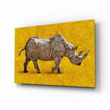 Rhino Glass Wall Art