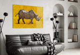 Rhino Glass Wall Art