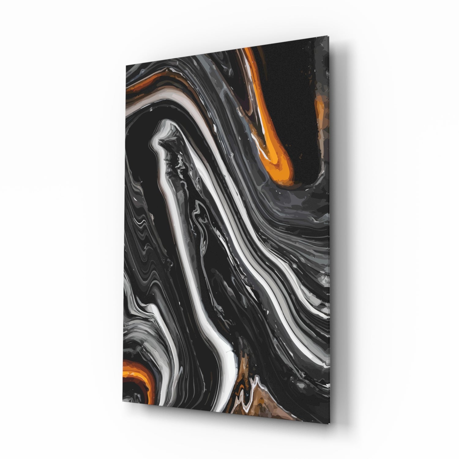 Abstract Glass Wall Art