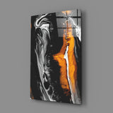 Abstract Glass Wall Art