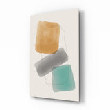 Abstract Shapes Glass Wall Art