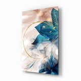 Abstract Flower Glass Wall Art