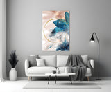 Abstract Flower Glass Wall Art