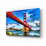 Golden Gate Bridge Glass Wall Art