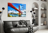 Golden Gate Bridge Glass Wall Art