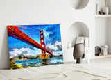 Golden Gate Bridge Glass Wall Art