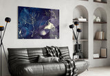 Abstract Depth Glass Wall Art