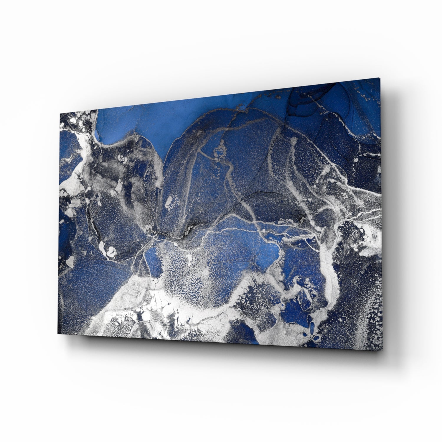 Abstract Depth Glass Wall Art